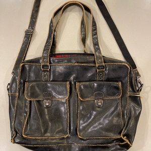 Black messenger bag